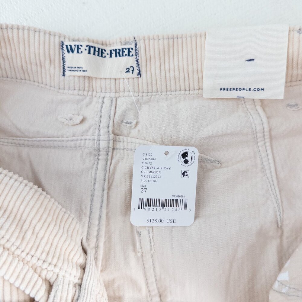NEW Free People Good Luck Barrel Cords Button Fly Corduroy Pants - Picture 6 of 12
